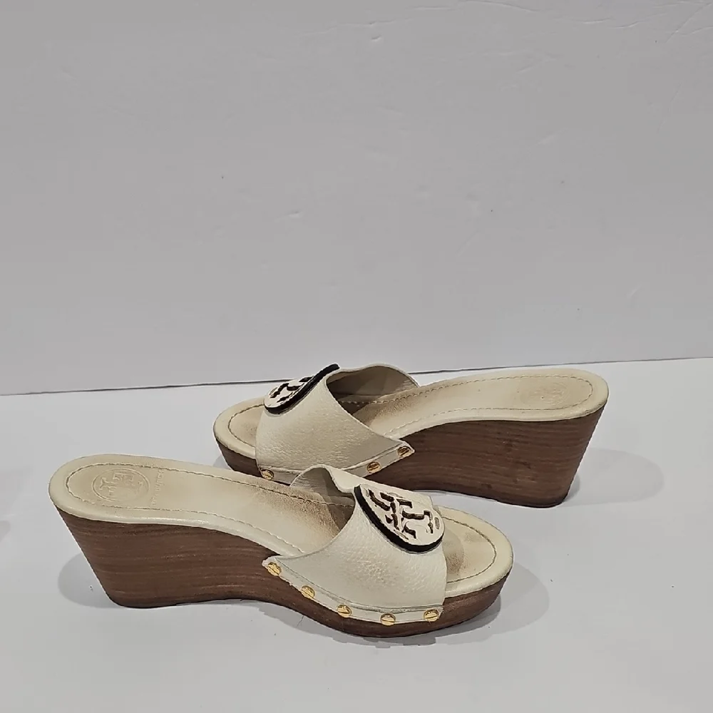 Tory Burch Wedge Slide Sandals for Women Size 8M